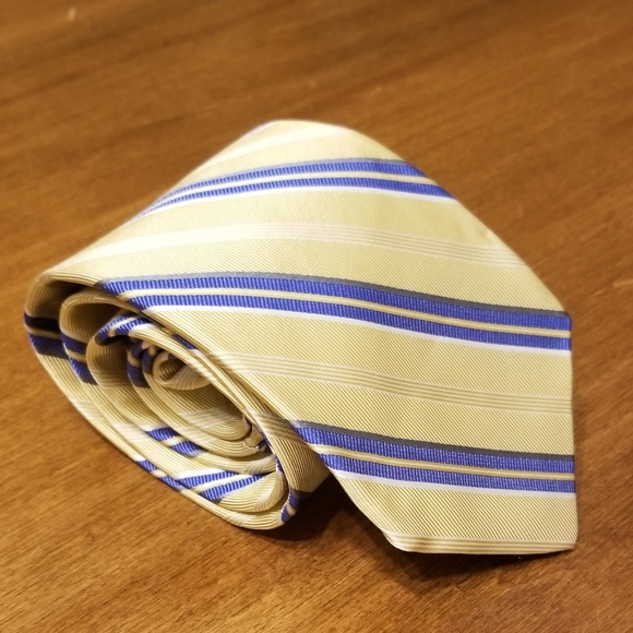 Robert Talbott diagonal stripe silk tie
